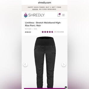 Shredly // Limitless - Stretch Waistband High-Rise Pant : Noir